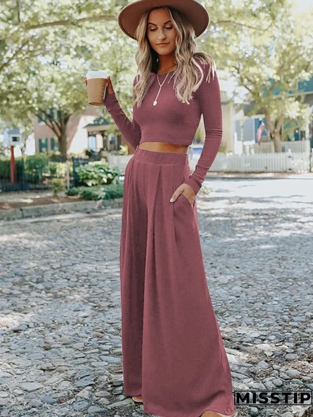 Comfortable Knit Set: Perfect for Lounging or Going Out