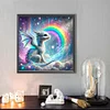 (40*40cm)Rainbow Dragon - Round Partial AB Drill Diamond Painting