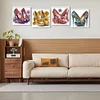 (4er Pack) High Heel - speziell geformtes Diamond Painting - 30*30cm