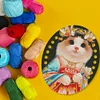 Acrylic Fairy Cat Embroidery Floss Row Line Board Craft Cross Stitch Thread Holder