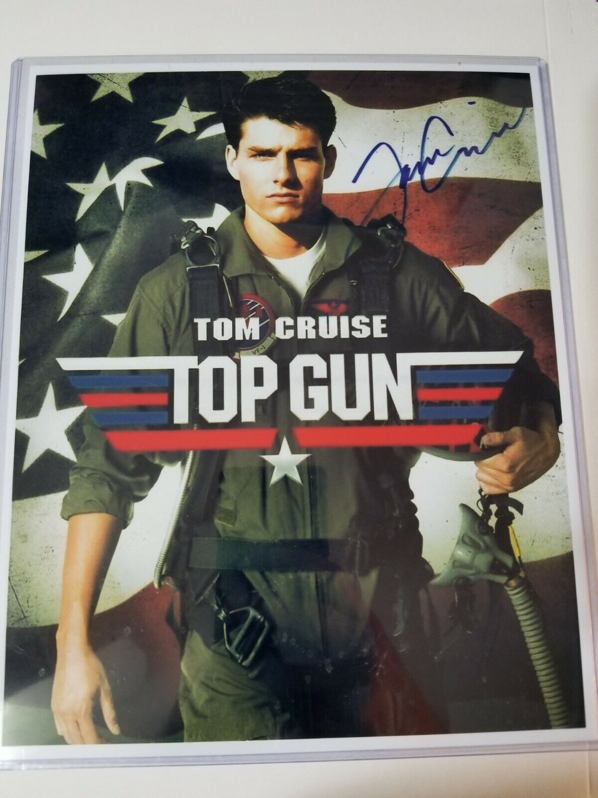 Top Gun Signed 8x10 Photo Poster painting RP -  Shipping!! Tom 80's