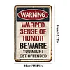 Warning - Vintage Metal Signs - 30*40cm - Warning