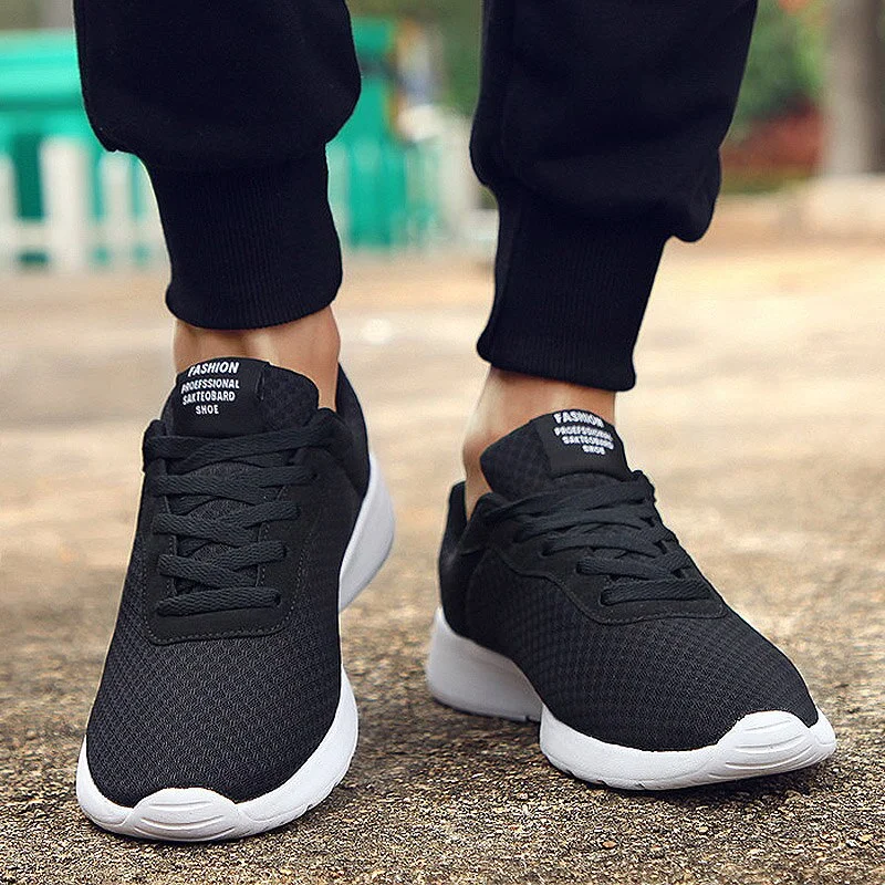 Autumn Men Sneakers 2021 New Men Casual Shoes Lace Up Men Running Shoes Lightweight Comfortable Breathable Walking Sneakers