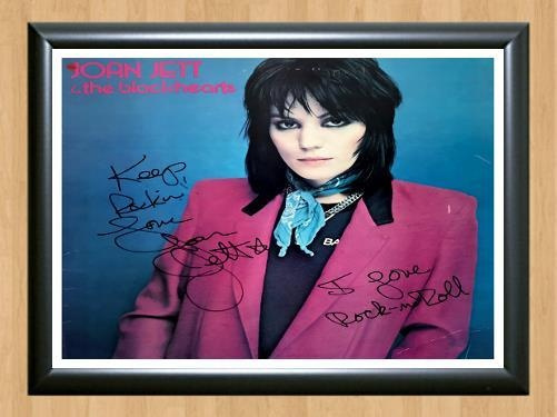 Joan Jett and the Blackhearts Signed Autographed Photo Poster painting Poster Print Memorabilia A3 Size 11.7x16.5