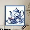 (Multi-Style) Blue And White Porcelain-11CT Stamped Cross Stitch 40*40cm/15.75*15.75in