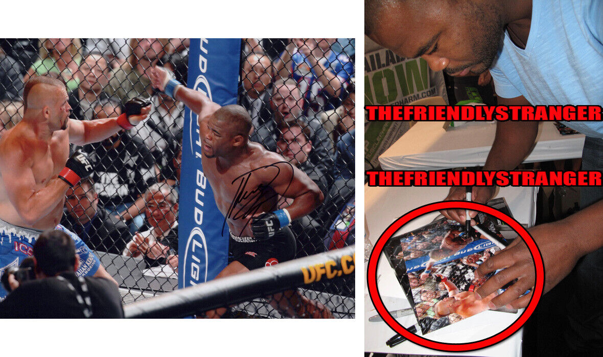 RASHAD EVANS signed Autographed UFC