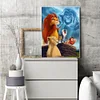 Lion - Rund Diamant Malerei 30*40CM