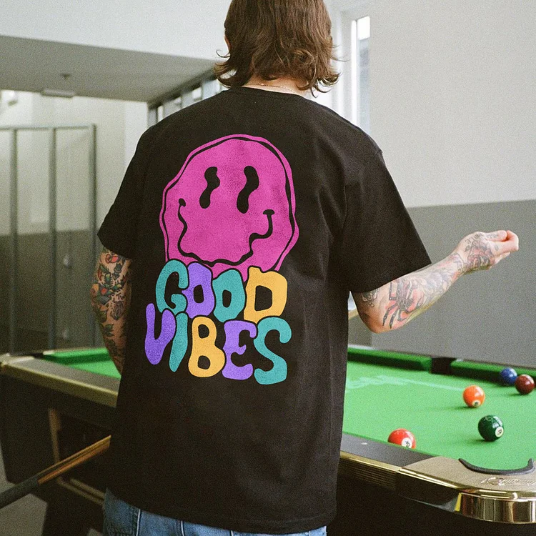 Good Vibes Smile Face T-shirt
