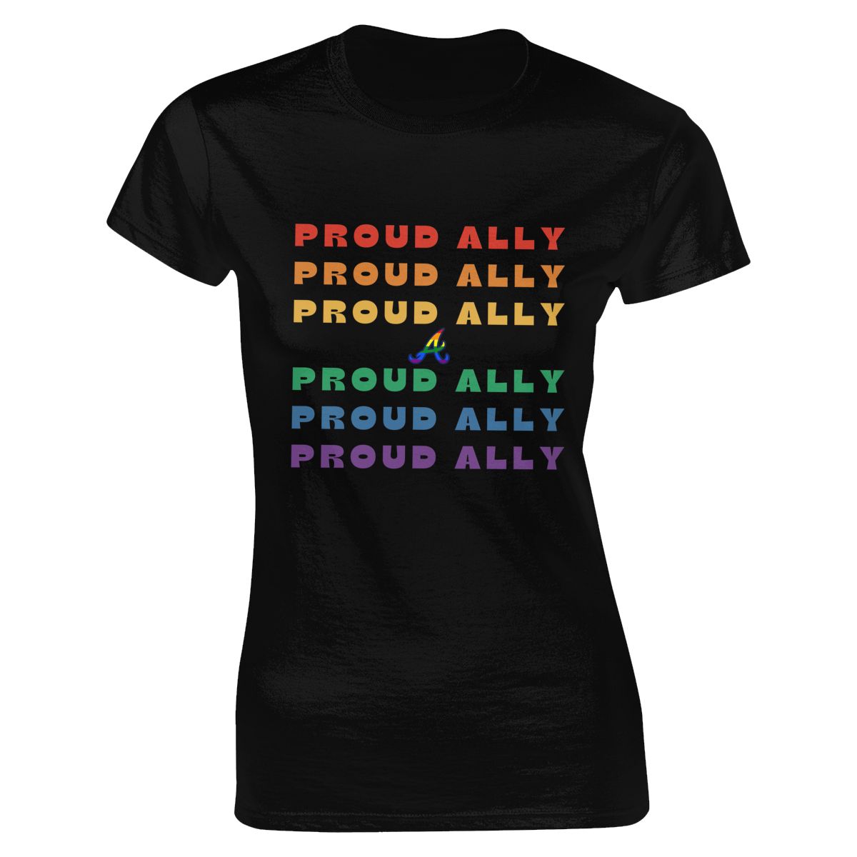 Atlanta Braves Proud Ally Women's Classic-Fit T-Shirt