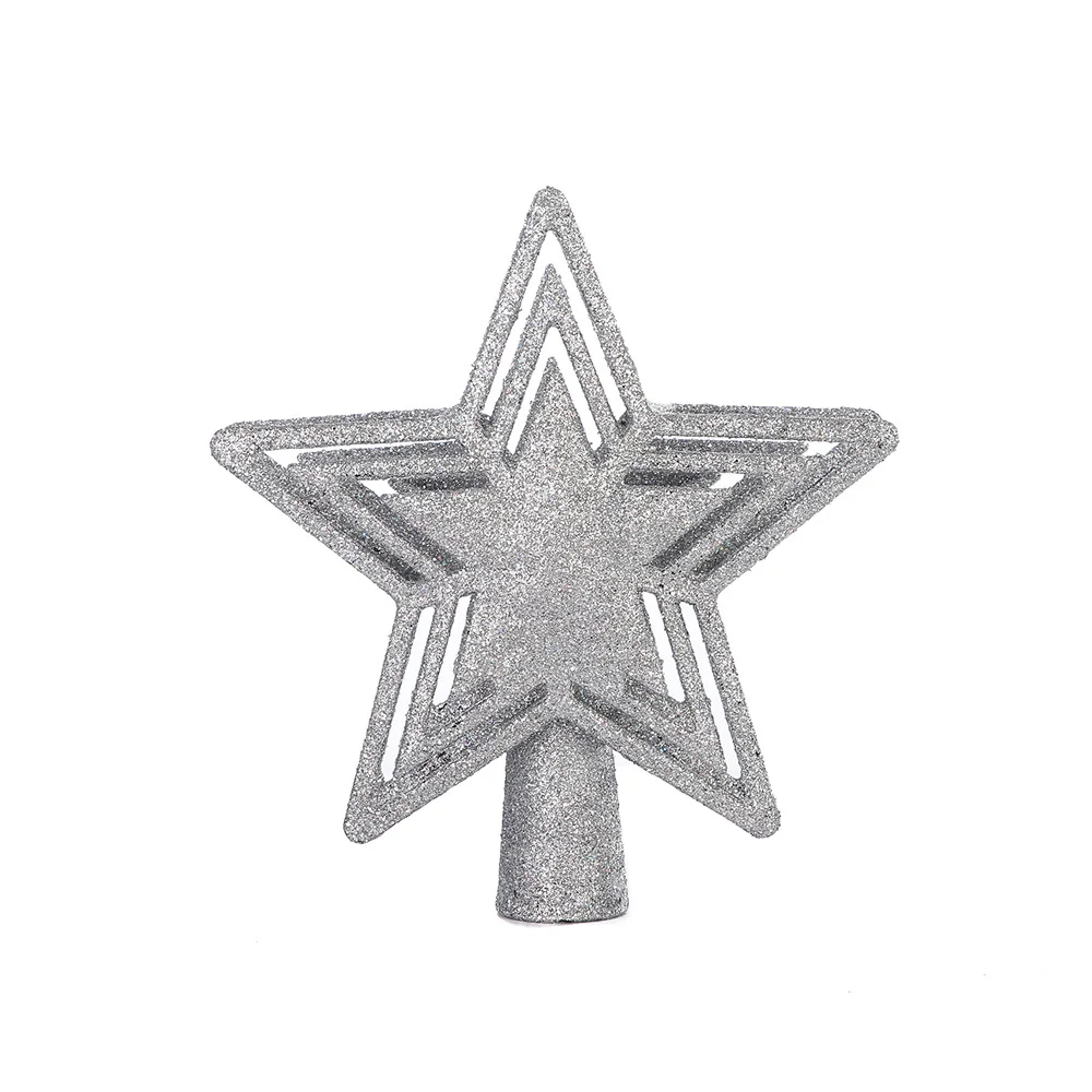 Tree top 3D pentagram rotating blizzard LED projection light