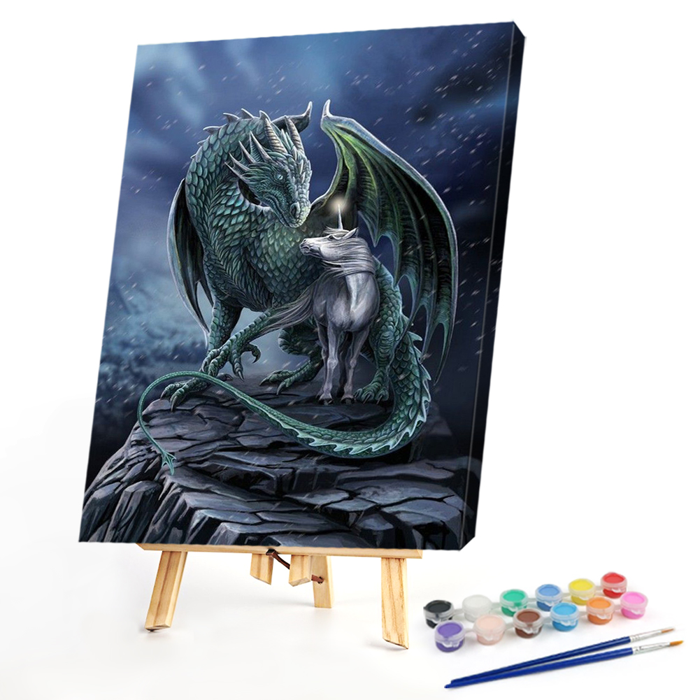 Paint by Numbers Dragon And Unicorn 40*50cm