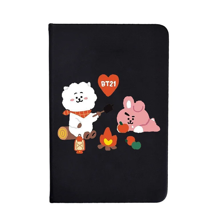 BT21 Green Planet Black Notebook