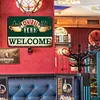 Central Perk WELCOME - Panneaux en &eacute;tain m&eacute;tallique(20*30cm/30*40cm)