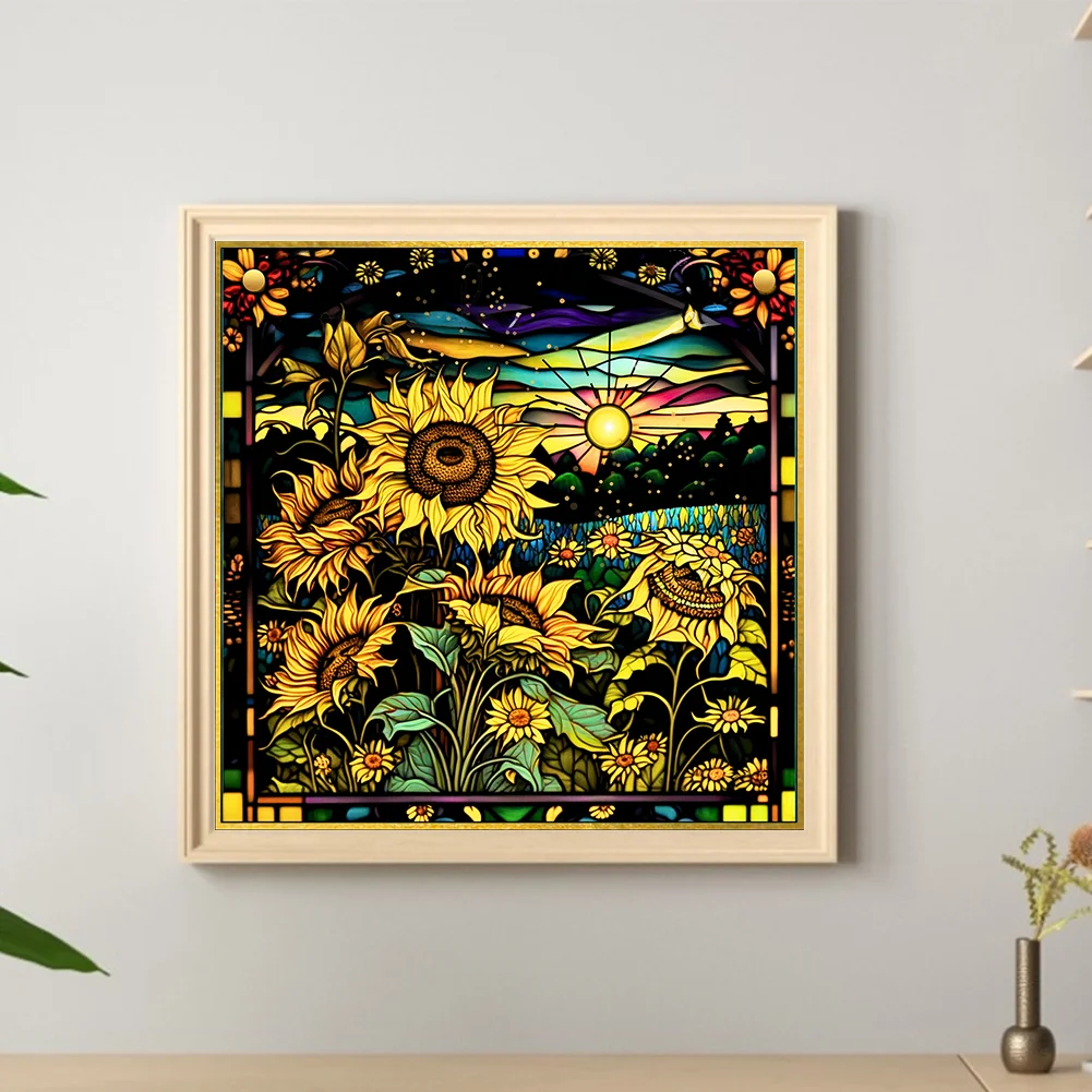 Diamond Painting - Full Round Drill - Sunflower(Canvas|30*30cm)