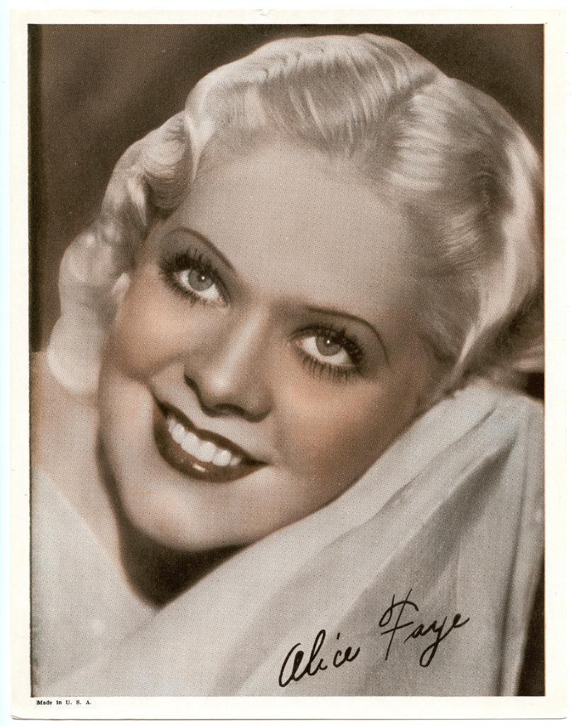 1932 Promo Photo Poster painting Alice Faye Color Movie Studio Actress Singer You'll Never Know
