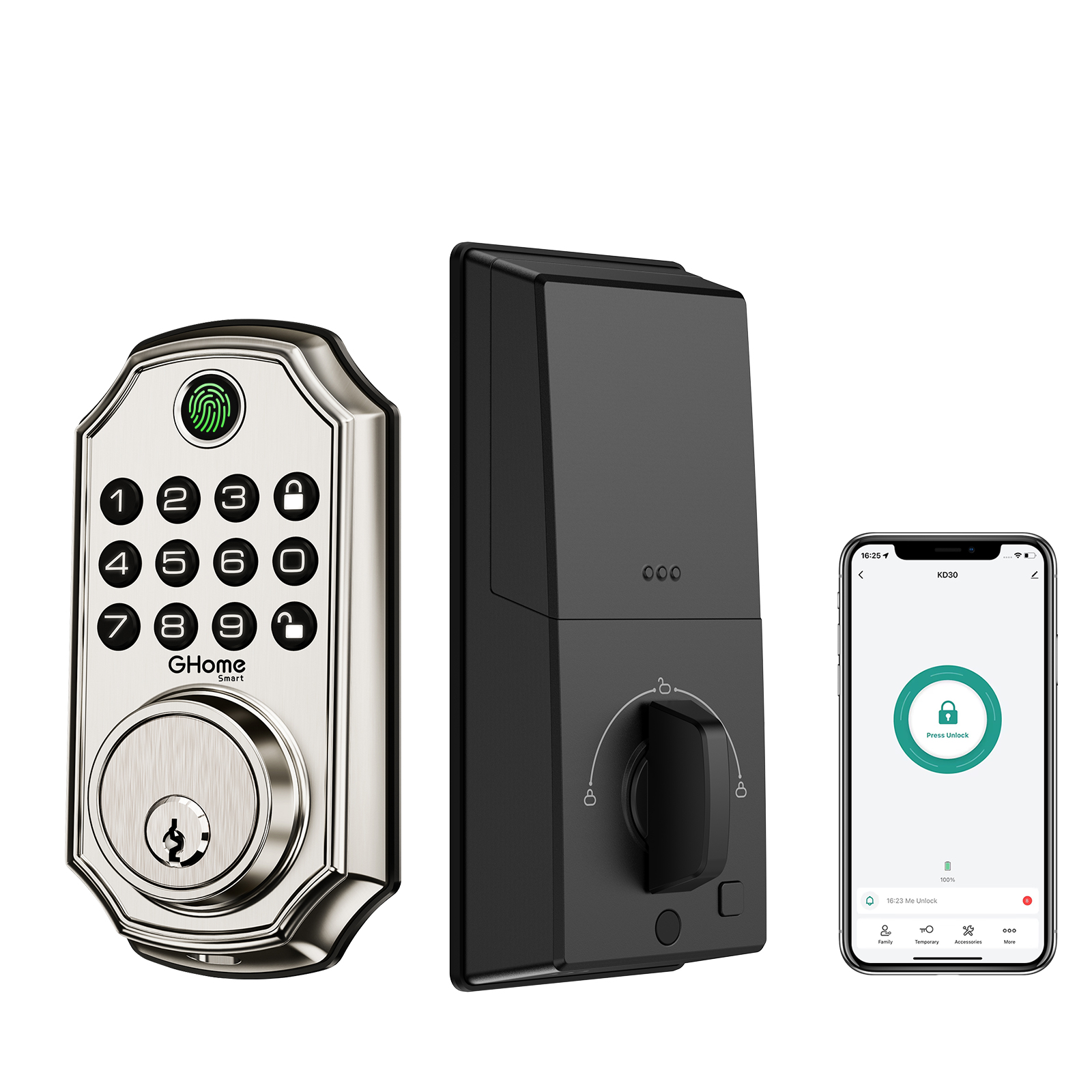 GHome Smart Fingerprint Door Locks KD30