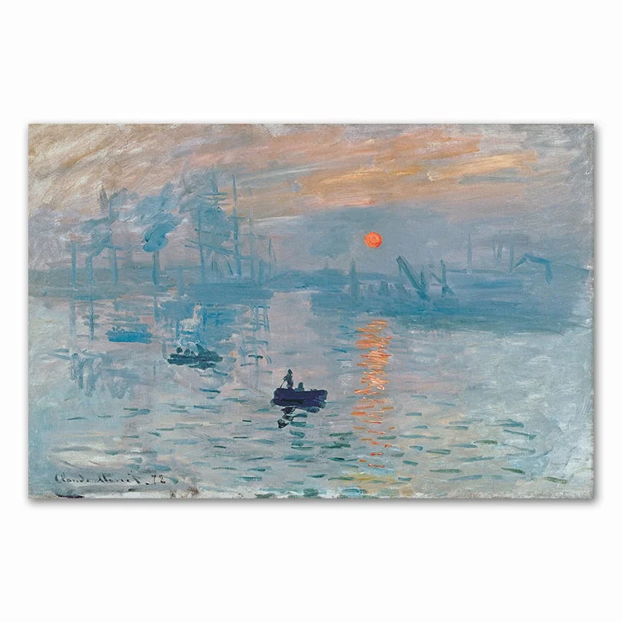 Famous Claude Monet Canvas Painting  and prints Fashion Modern Wall art pictures For Living room bedroom dinning room cafe