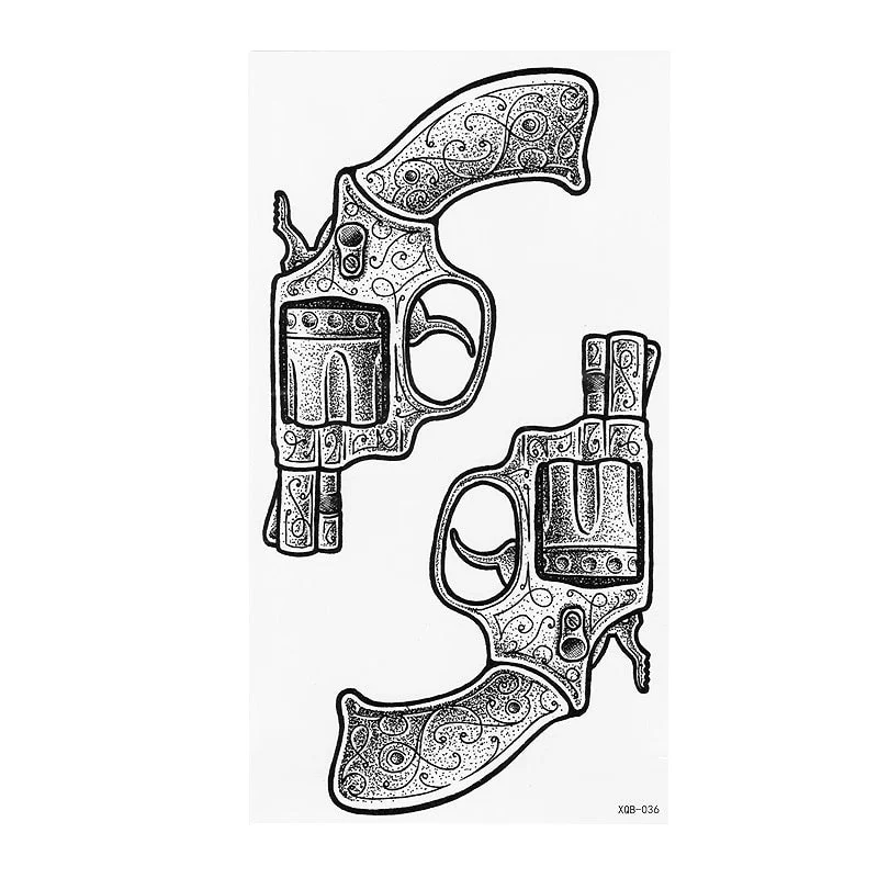 1pcs Time hourglass arms BlacBlack White Large Flower Henna Temporary Tattoo Black Mehndi Style Waterproof Tattoo Sticker