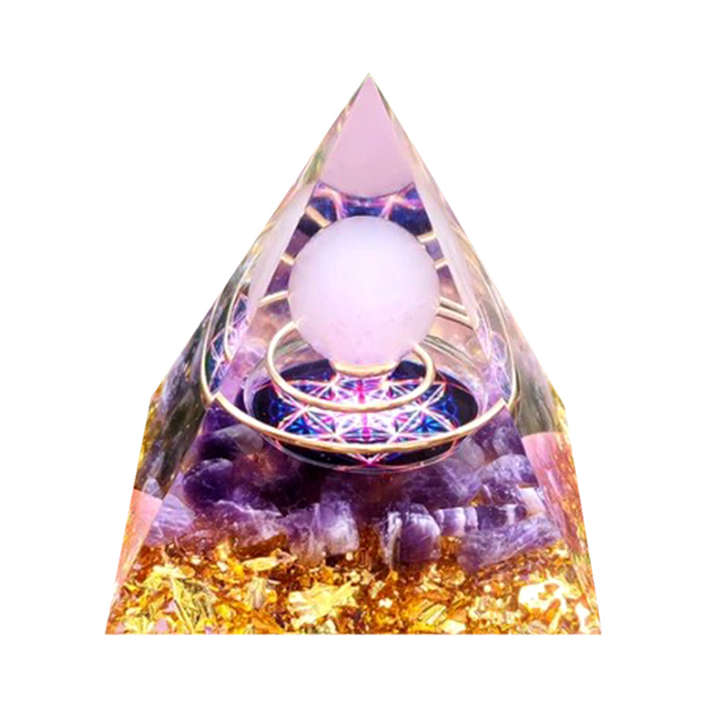 

5cm Natural Orgonite Pyramid Chakra, 501 Original