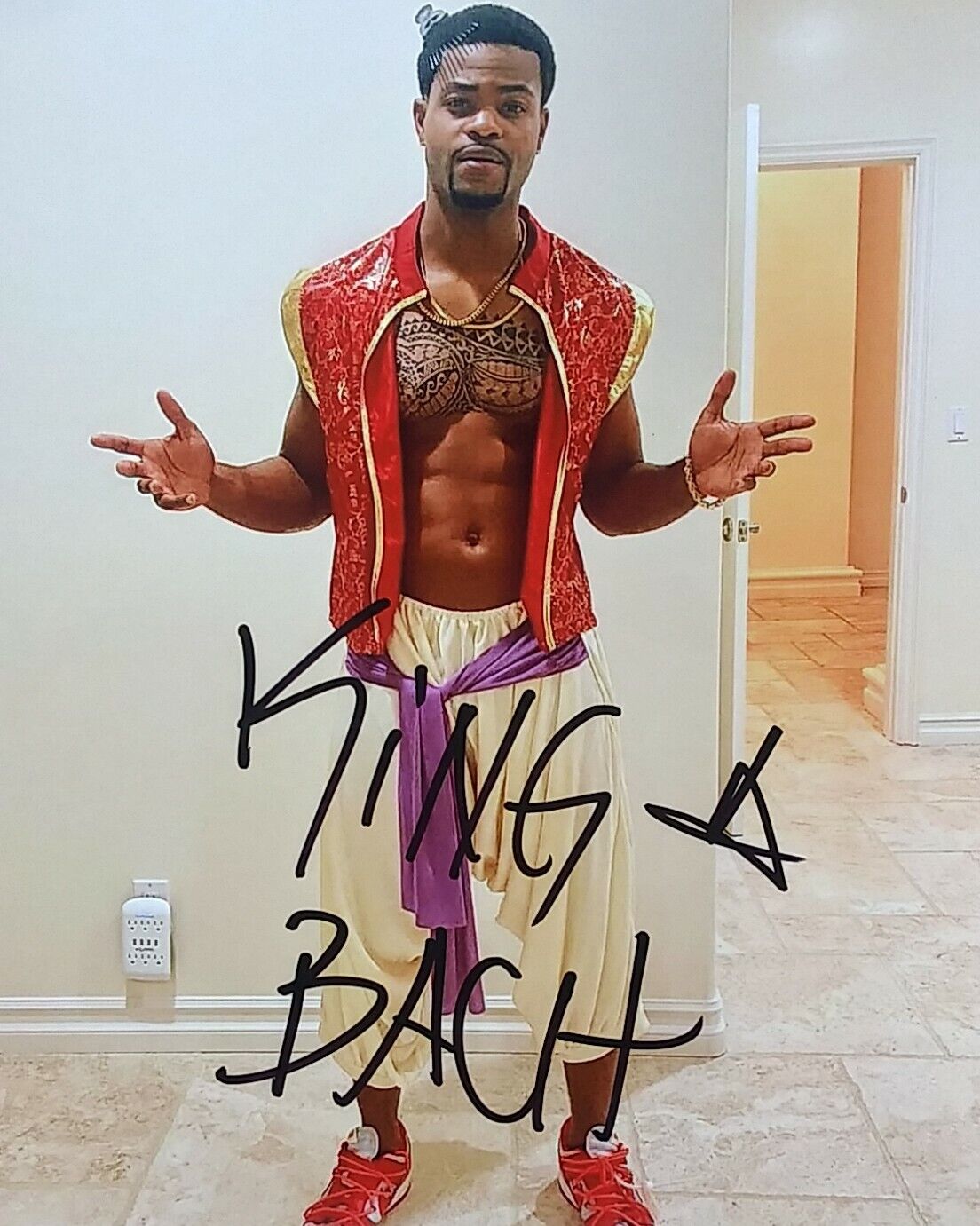 King Bach signed 8 x 10