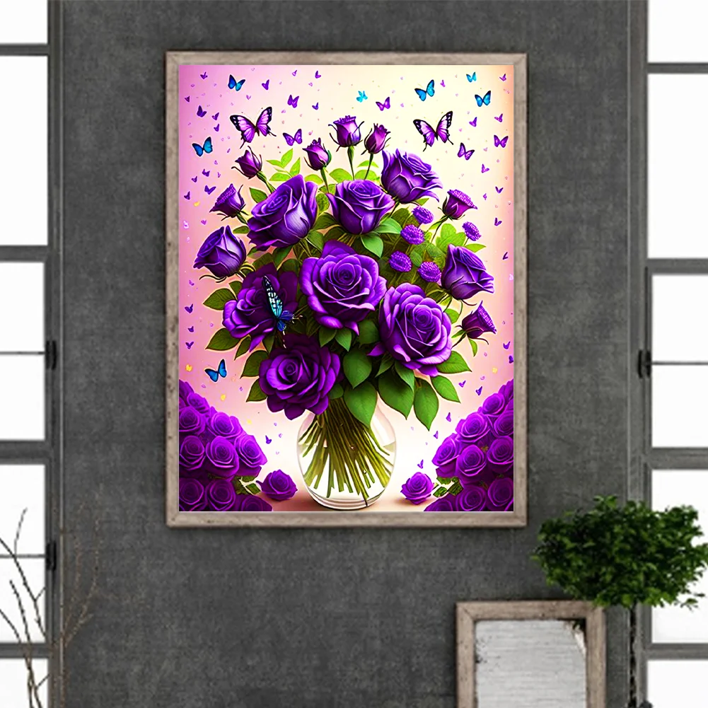Diamond Painting - Full Round Drill - Rose(30*40cm)