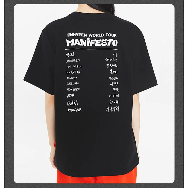 公式 ENHYPEN MANIFESTO Tシャツ ツアーT 新品 Mサイズ エナプ 
