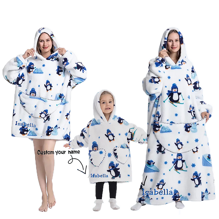 BlanketCute-Personalized Blanket Hoodie with Your Name | 04