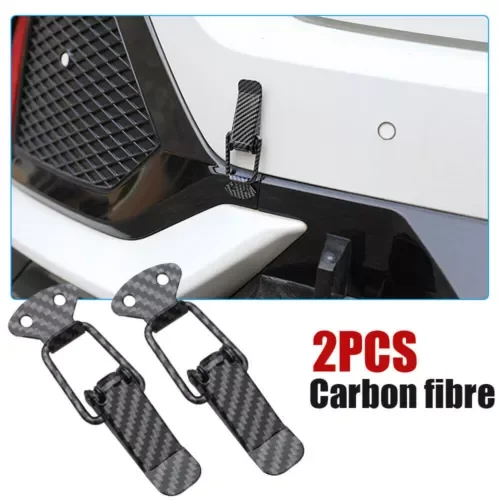 Dronehint 2x Car Exterior Accessories Hook Lock Clip Bumper Fastener Clips Car Parts Black (For: Acura) Parts