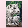 Bead Embroidery - Full Printed 9CT Tigers(35x58 CM)