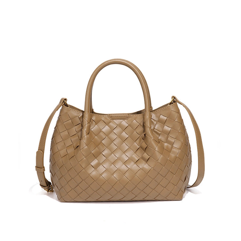 Women’s Medium Pu Leather Solid Color Streetwear Square Magnetic Buckle Handbag