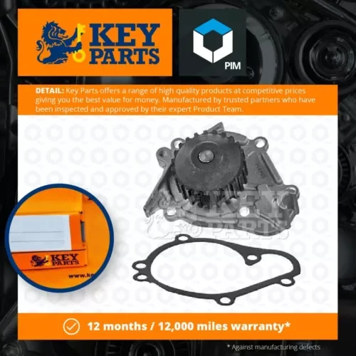 Water Pump fits NISSAN MICRA K10 1.2 88 to 92 MA12S Coolant KeyParts 2101019B28 Parts
