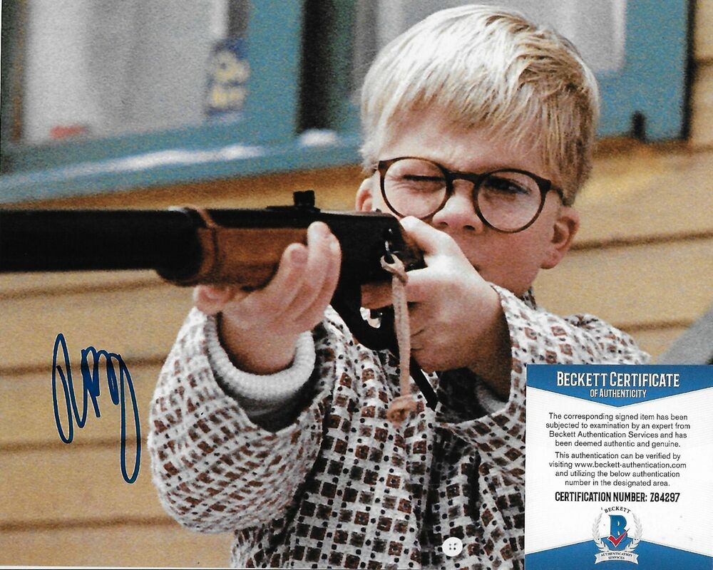 Peter Billingsley A Christmas Story Original Signed 8X10 Photo Poster painting w/Beckett