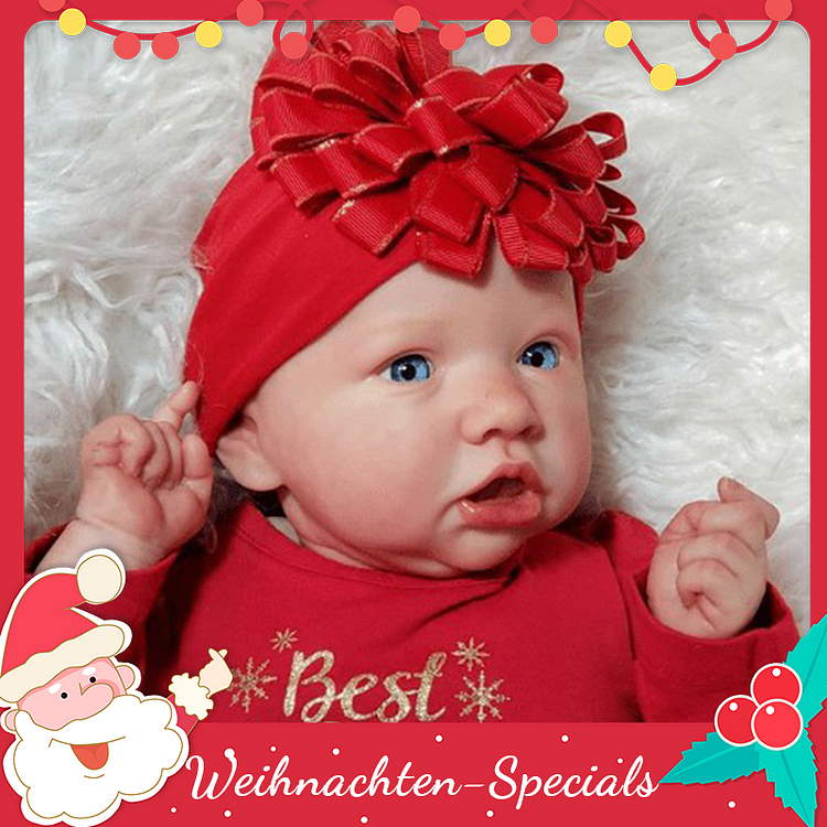  22″ Lyra  Realistisches Reborn Baby Mädchen mit Stimm- und Herzmodul - RSDP-Rebornbabypuppen-Rebornbabypuppen.de®