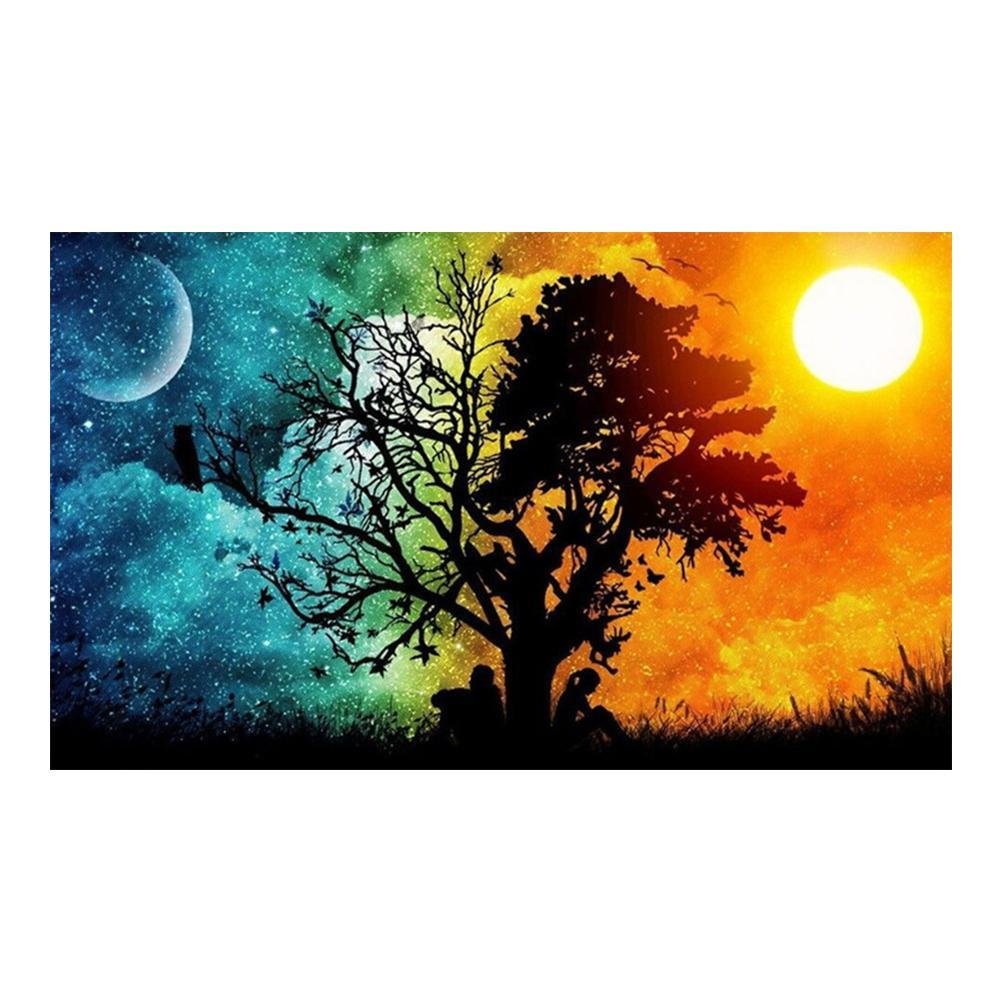 Diamond Painting - Full Round Drill - Day & Night(30*45cm)