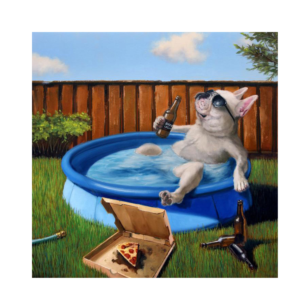 

Leisurely Dog - Round Drill Diamond Painting - 40*40CM, 501 Original