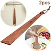 2Pcs Outdoor Wooden Spatula Anti-Scalding Cooking Spatula Utensils Kitchen Tools