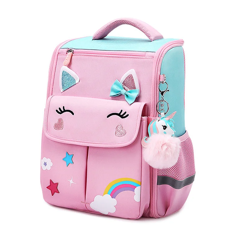 Mayoulove Hot Kids Rainbow Unicorn Backpack-Mayoulove