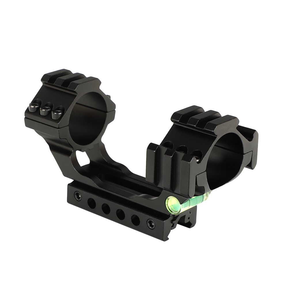 ohhunt® 11mm 3/8" Dovetail & 20mm Picatinny Rifle Scope Rings One Piece Cantilever Mount 30mm 25.4mm Bubble Level