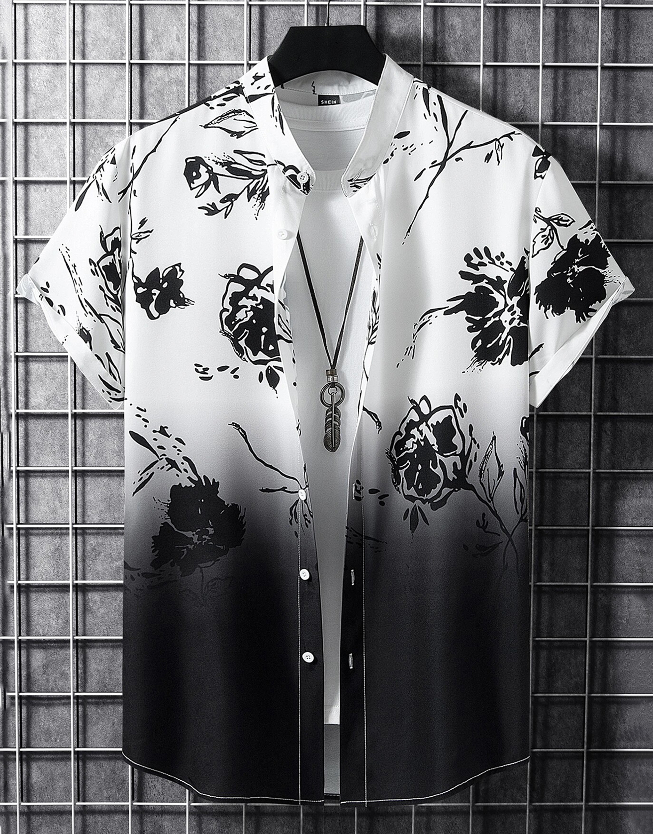 Manfinity Men Floral Print Shirt Without Tee / TECHWEAR CLUB / Techwear