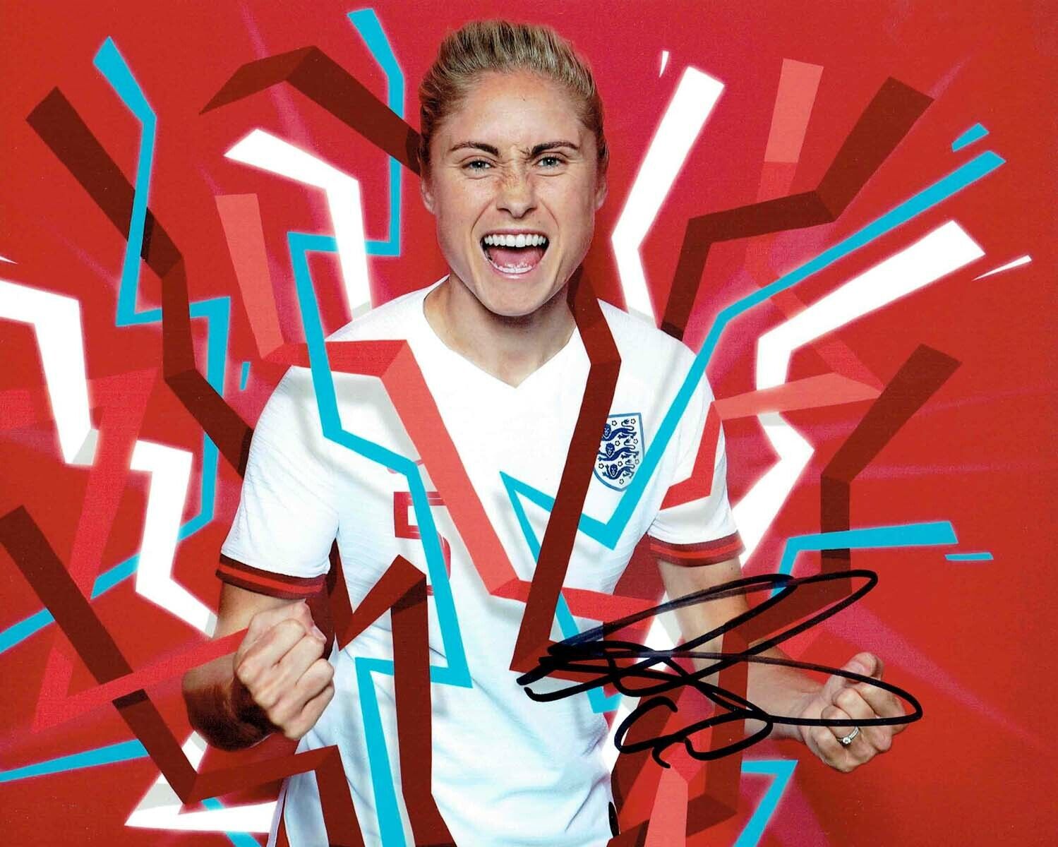 Steph HOUGHTON SIGNED Autograph Photo Poster painting 4 AFTAL COA Man City England Football