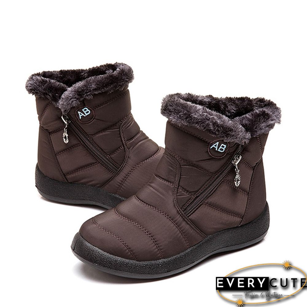 Women's Warm Waterproof Snow Boots Winter Non-slip Short Boots
