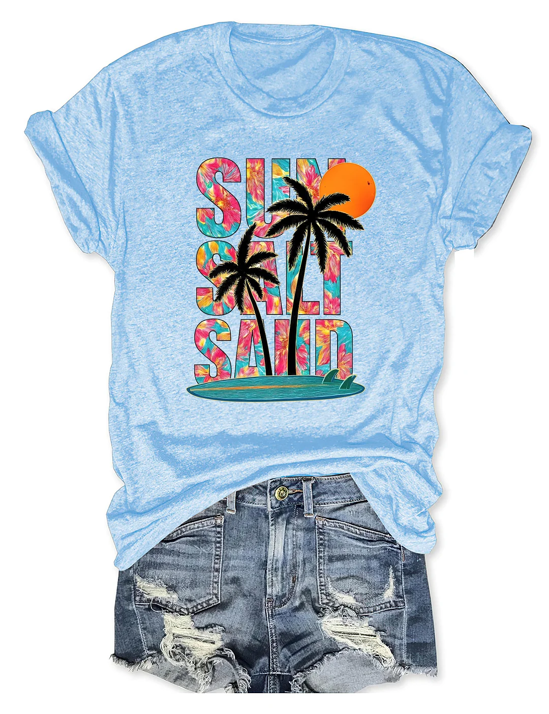 Sun Salt Sand Beach Summer T-shirt