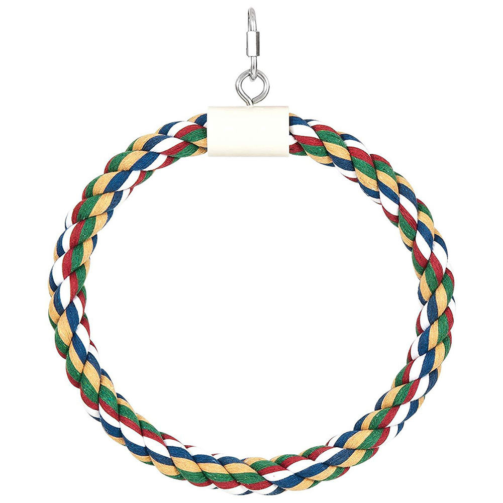 

Pet Stand Training Supplies Birds Swing Toys Cage Hanging Braided Chew Rope, 501 Original