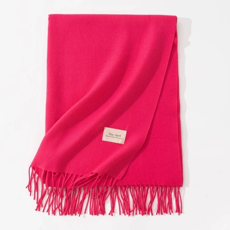 Scarf Winter Warm Windproof Shawl Women’s High-end Korean Style Women’s Cashmere Scarf