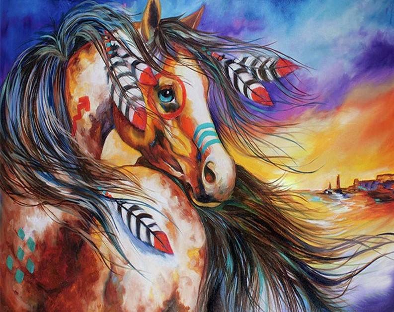 

Elegant Horse – Paint By Numbers - 40*50CM, 501 Original