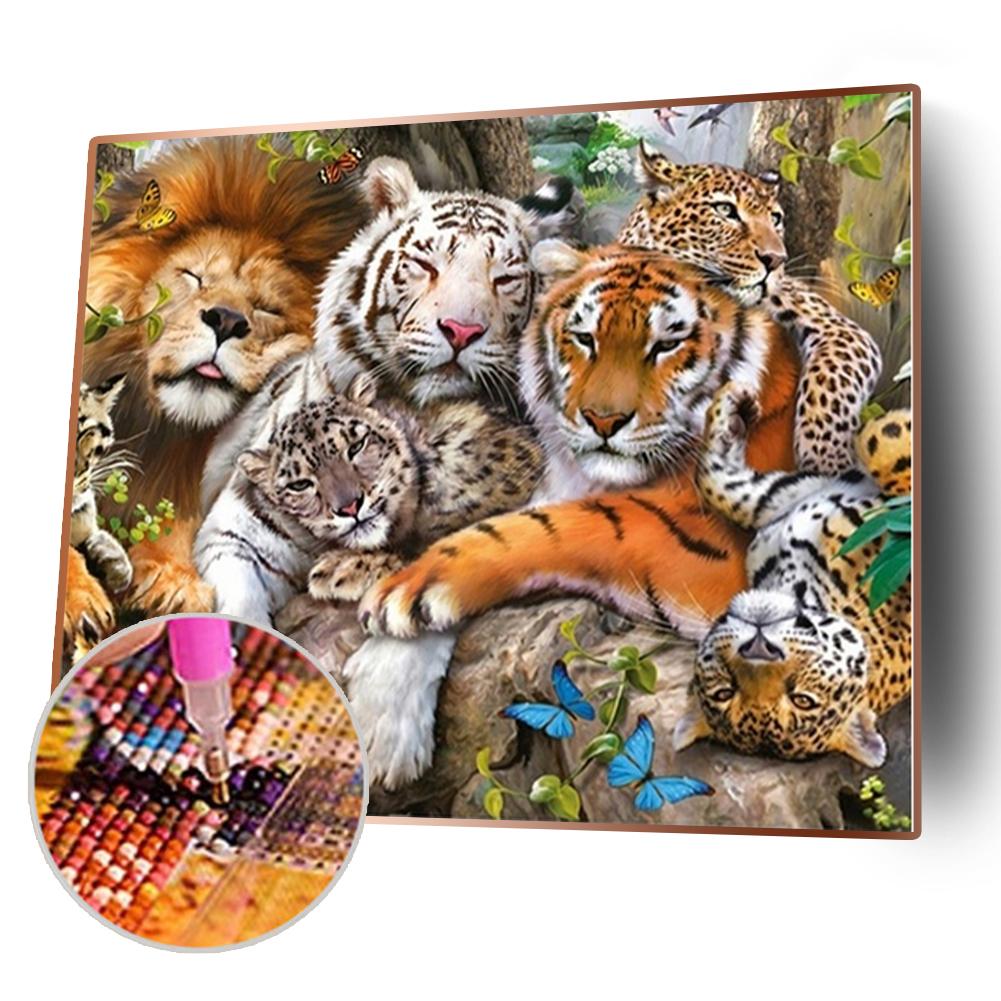 

(Multi-Size) Leopard - Round/Square Drill Diamond Painting - 40*30CM, Square diamond 40*50cm, 501 Original