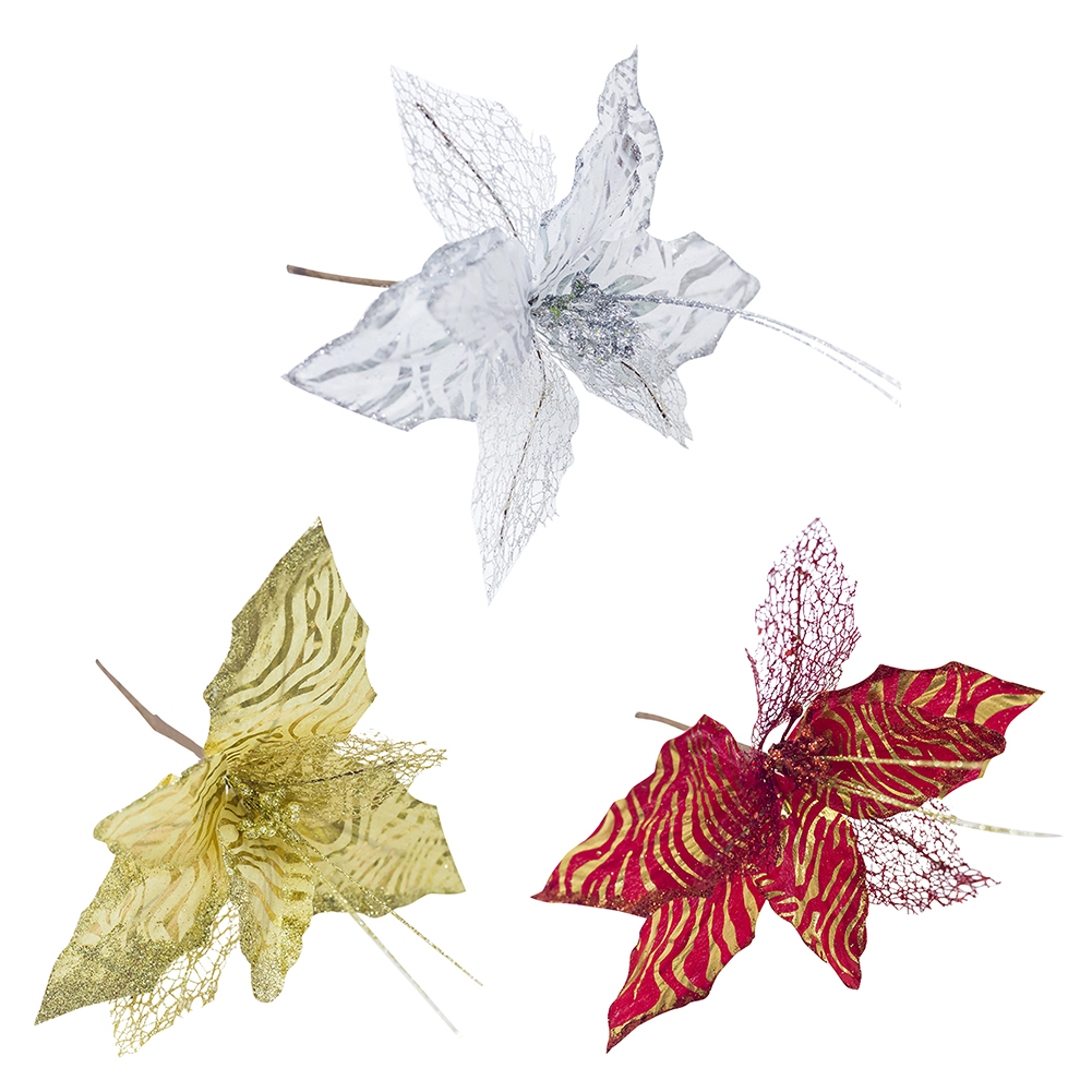 

Christmas Artificial Gold Powder Flower Arrangement Simulation Decor Props, Style 3, 501 Original