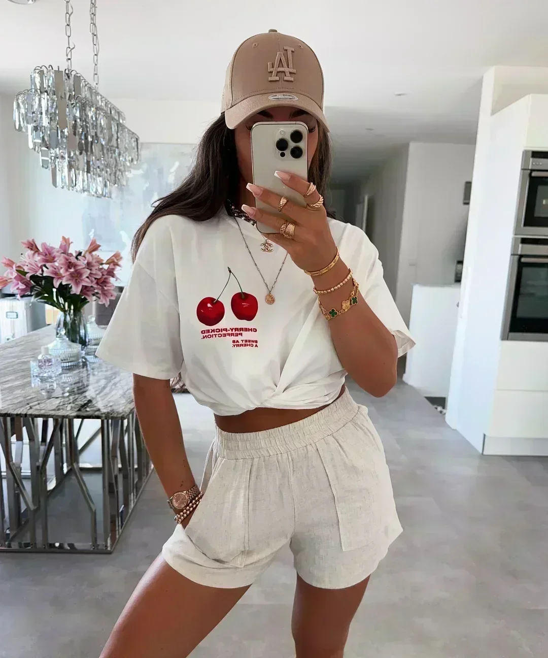 Aonga Harajuku Gothic Cute Petal Graphic T Shirts Autumn Streetwear Oversized Long sleeves Clothes Grunge Y2k Tops Goth Women Clothing 0429 aonga
