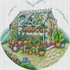 Sunshine Garden-14CT Stamped Cross Stitch 31*30cm/12.2*11.81in tapestrymarket