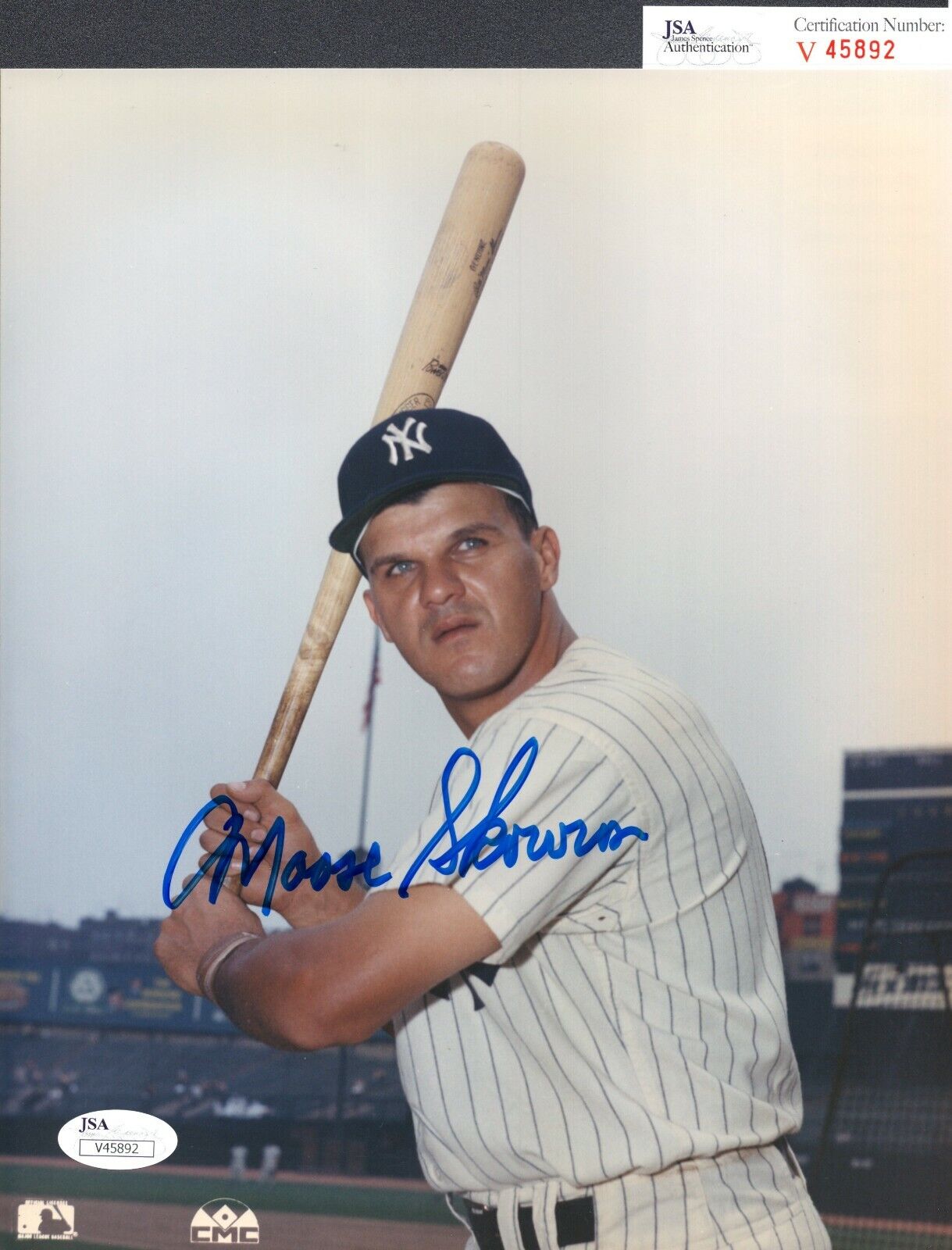 JSA Moose Skowron Autographed Signed AUTO 8x10 Photo Poster painting New York Yankees TRB 307